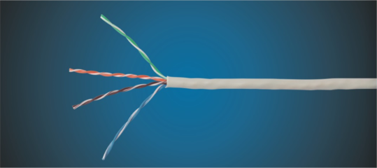 AUROON（奥兰）CAT.5E 非屏蔽数据电缆网络线 高清图与细节解析